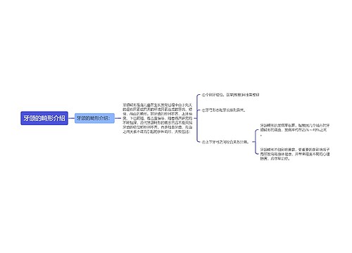 牙颌的畸形介绍