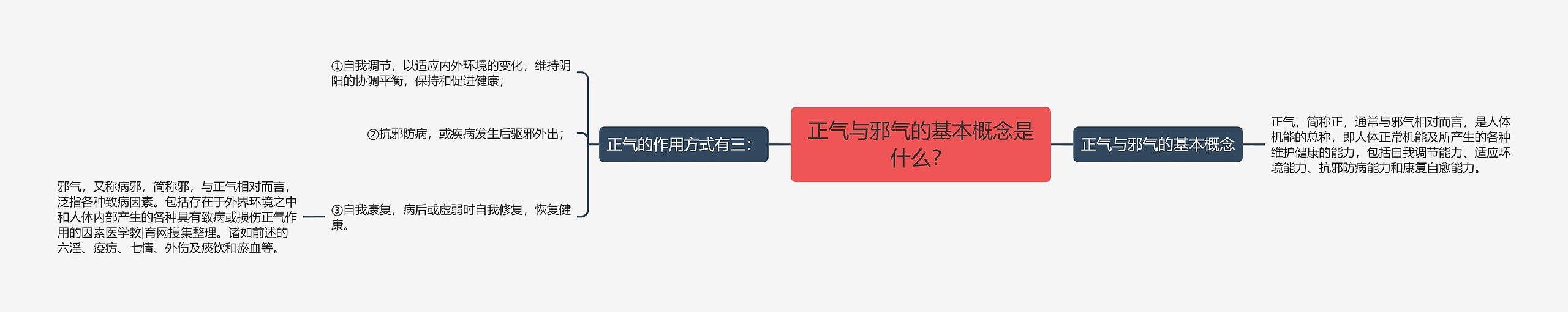 正气与邪气的基本概念是什么？思维导图