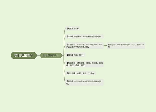 树地瓜根简介