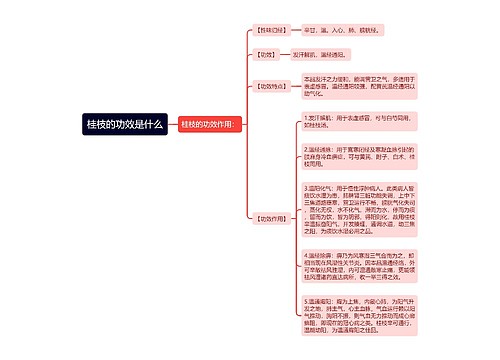 桂枝的功效是什么