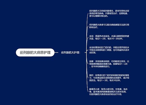 前列腺肥大病患护理