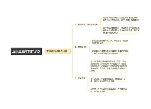 直接盖髓术操作步骤