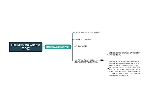 肝性脑病的诊断依据的简单介绍