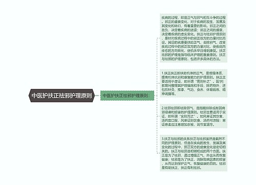 中医护扶正祛邪护理原则