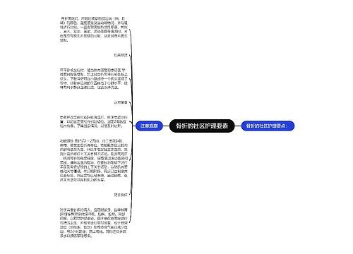 骨折的社区护理要素