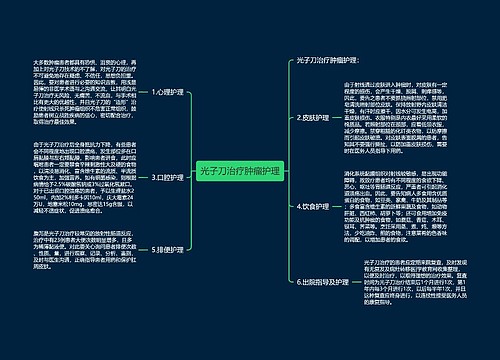 光子刀治疗肿瘤护理