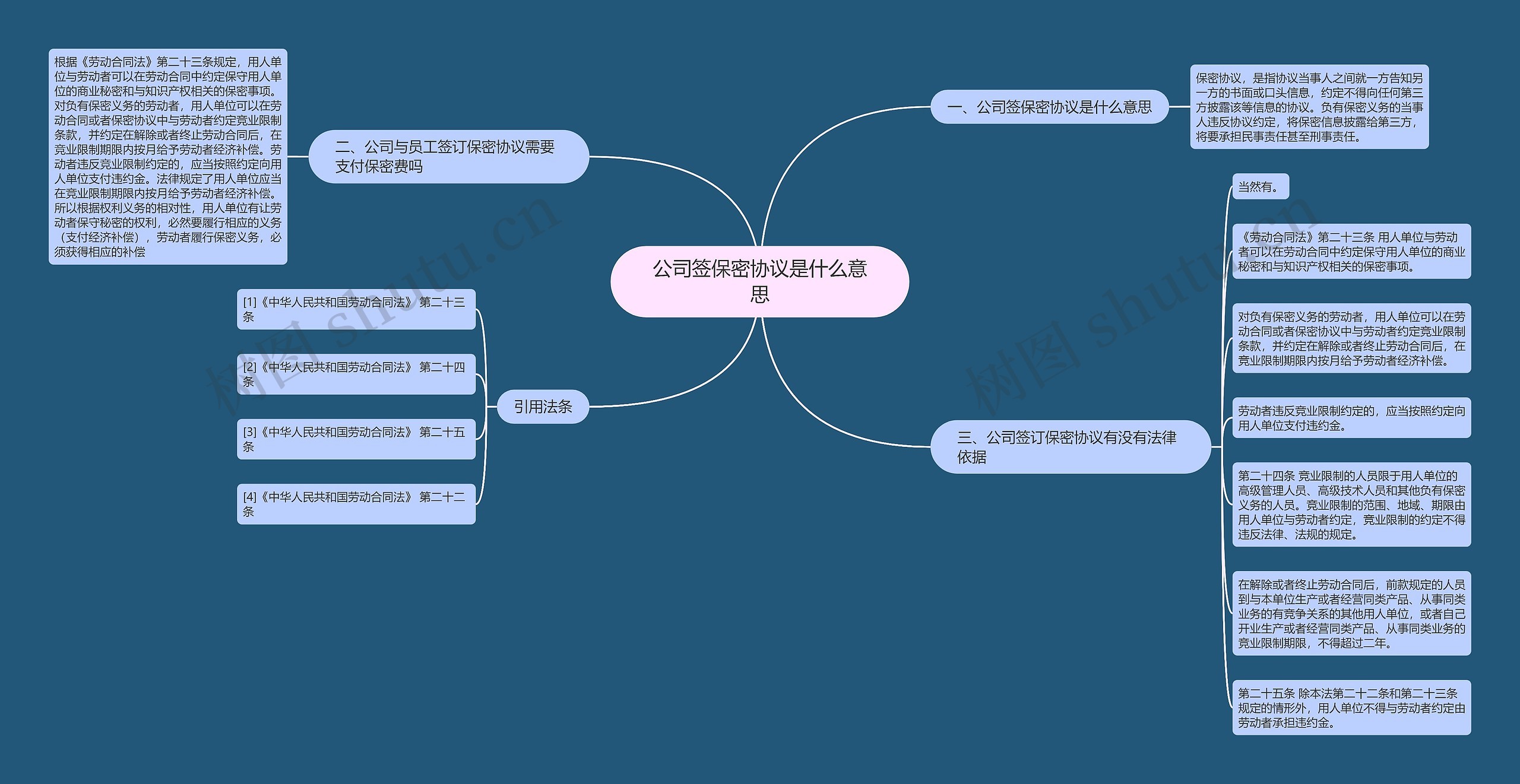 公司签保密协议是什么意思思维导图