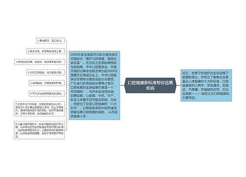 口腔健康新标准帮你远离疾病