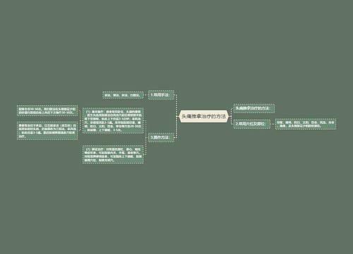 头痛推拿治疗的方法
