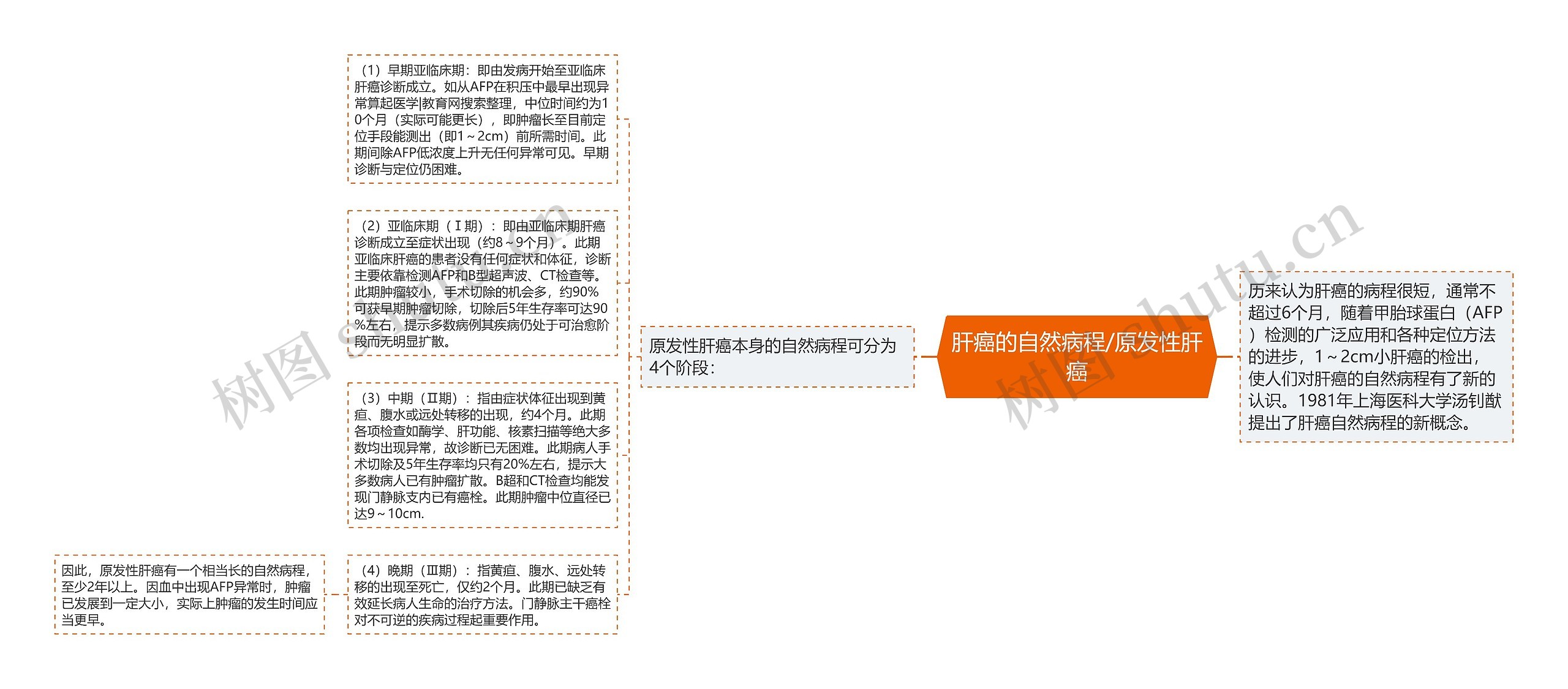 肝癌的自然病程/原发性肝癌 肝癌的自然病程/原发性肝癌