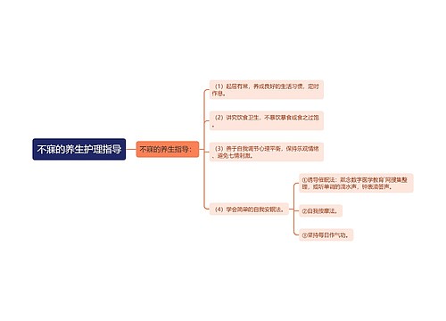 不寐的养生护理指导