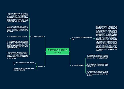 未续签劳动合同要赔偿双倍工资吗