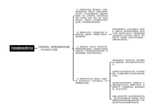 口腔癌的检查方法