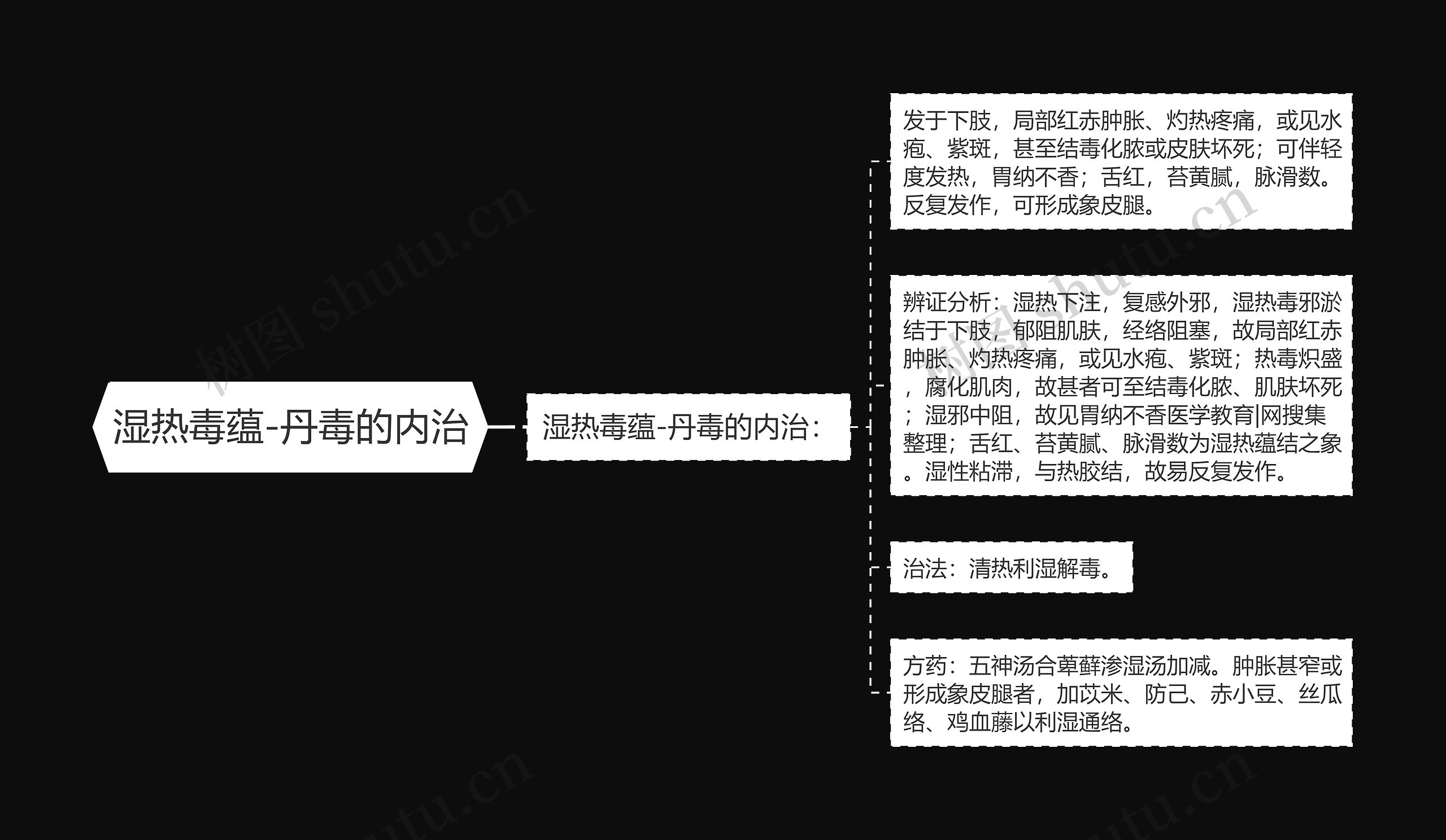 湿热毒蕴-丹毒的内治思维导图