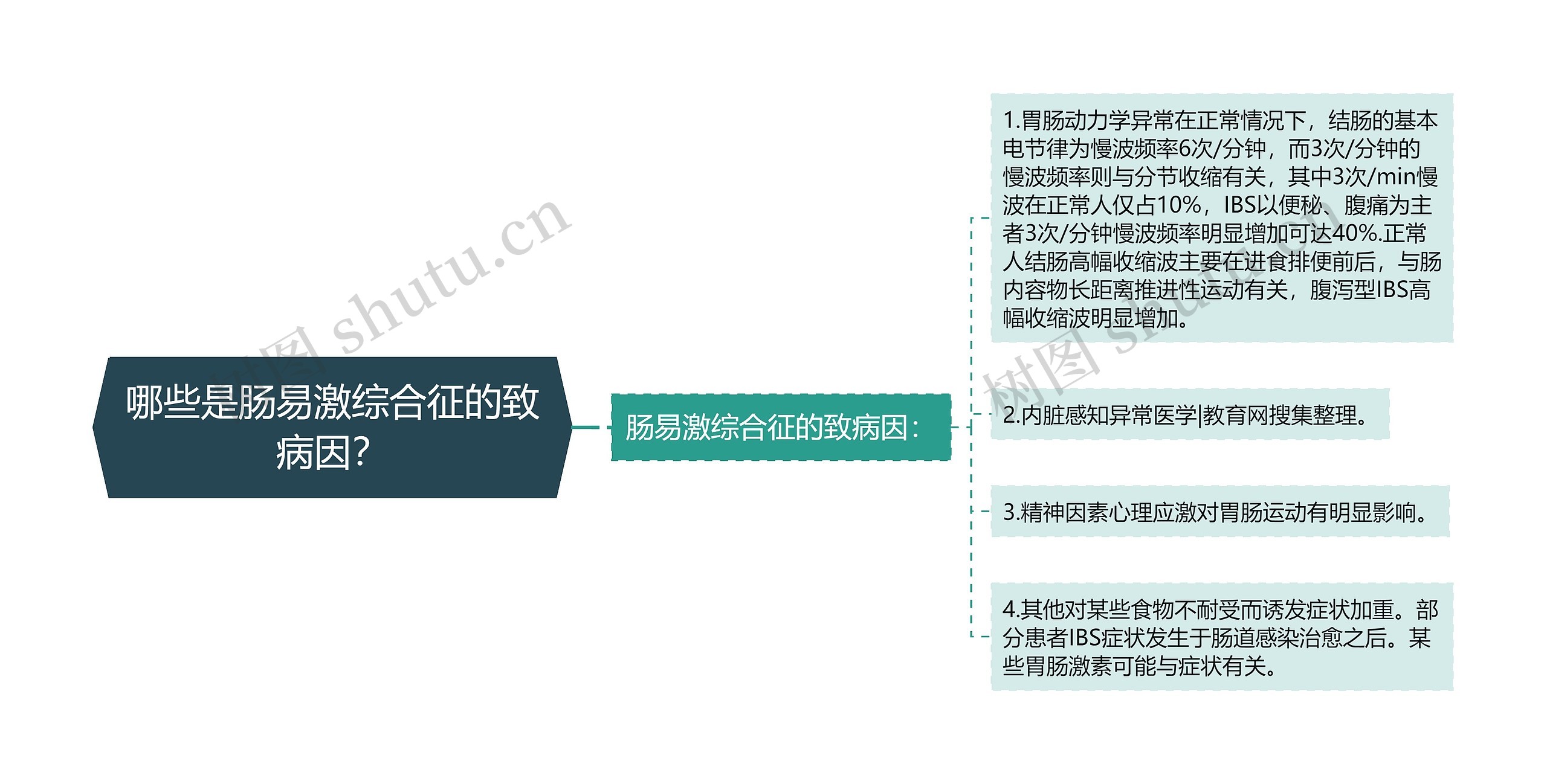 哪些是肠易激综合征的致病因？思维导图