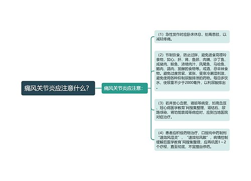 痛风关节炎应注意什么？