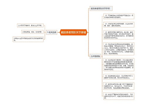 截肢患者预防关节挛缩