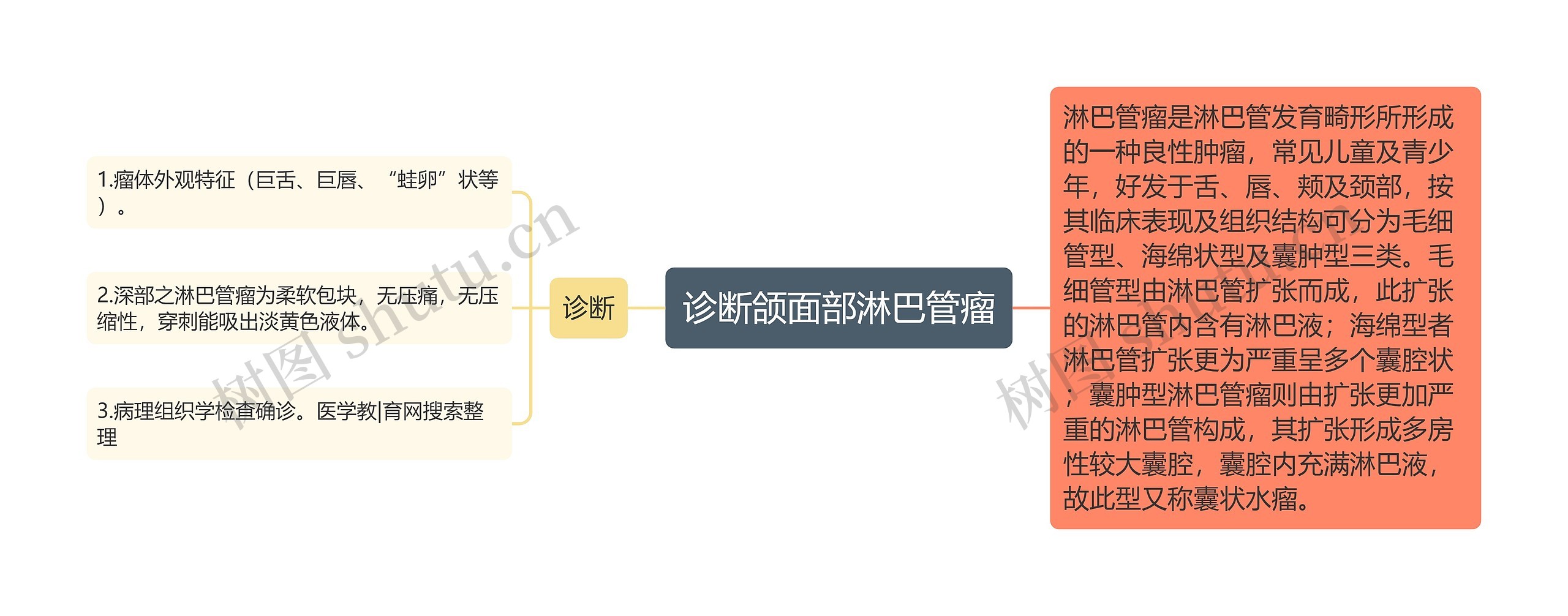 诊断颌面部淋巴管瘤