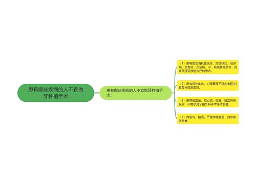 患有哪些疾病的人不宜做牙种植手术