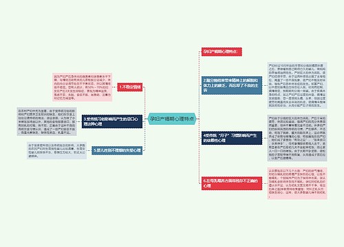 孕妇产褥期心理特点