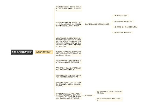 机械通气常规护理法
