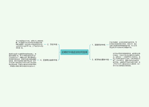 正畸时中线应该如何选择