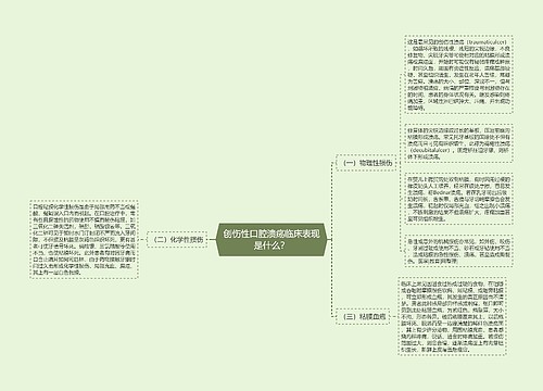 创伤性口腔溃疡临床表现是什么？