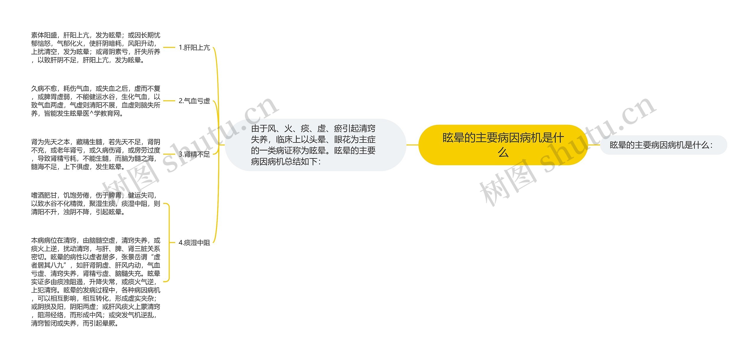 眩晕的主要病因病机是什么