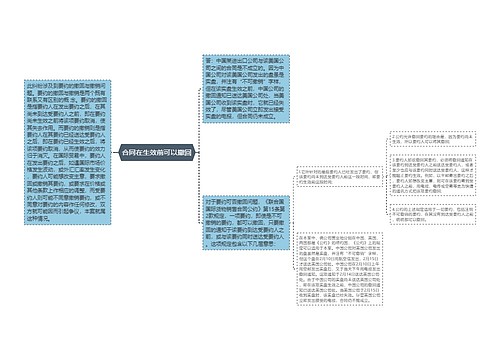 合同在生效前可以撤回