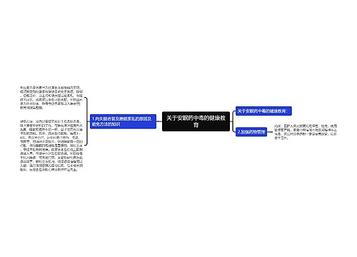 关于安眠药中毒的健康教育