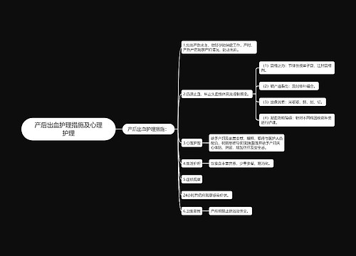 产后出血护理措施及心理护理