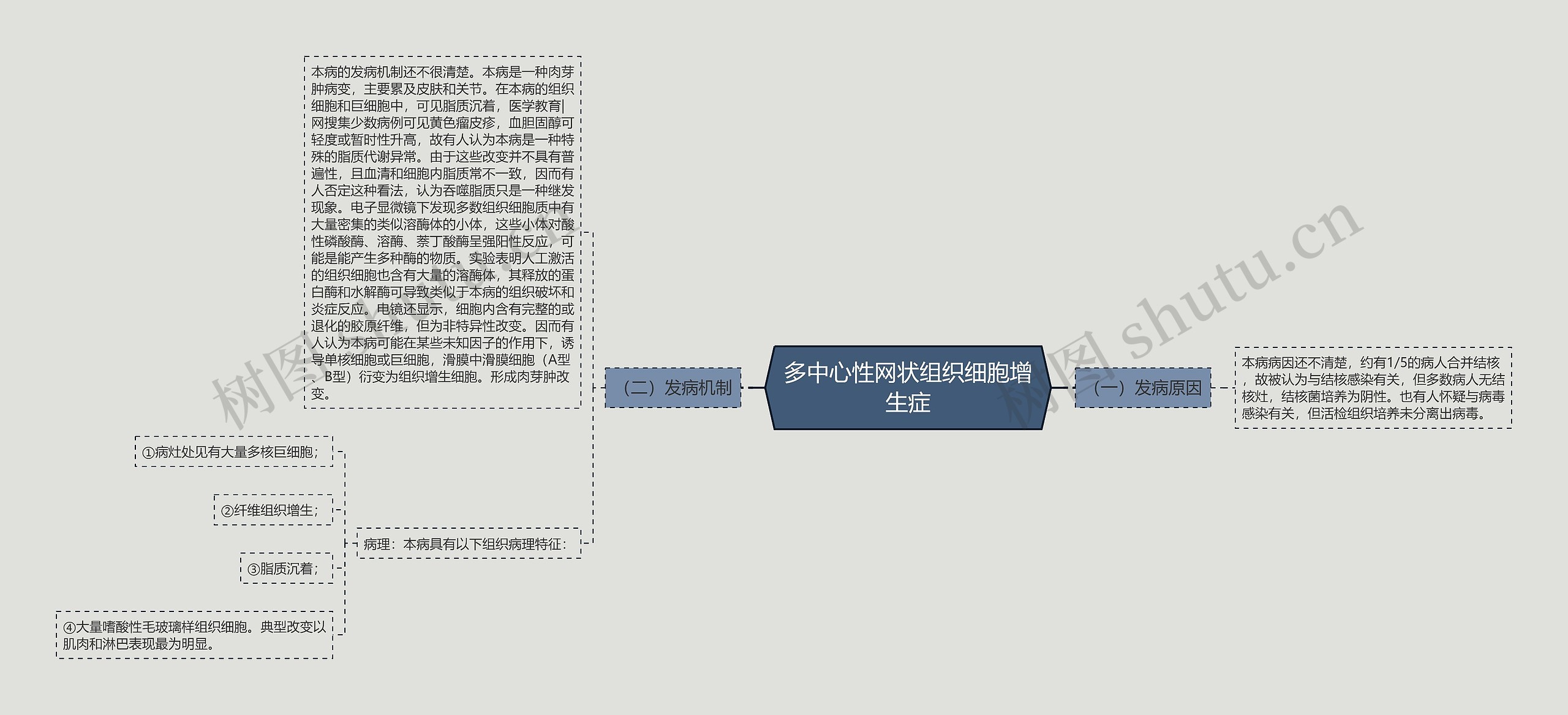 多中心性网状组织细胞增生症思维导图