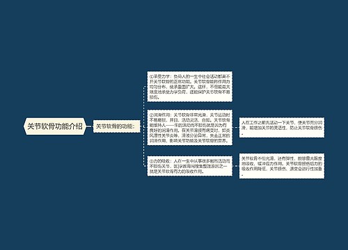 关节软骨功能介绍