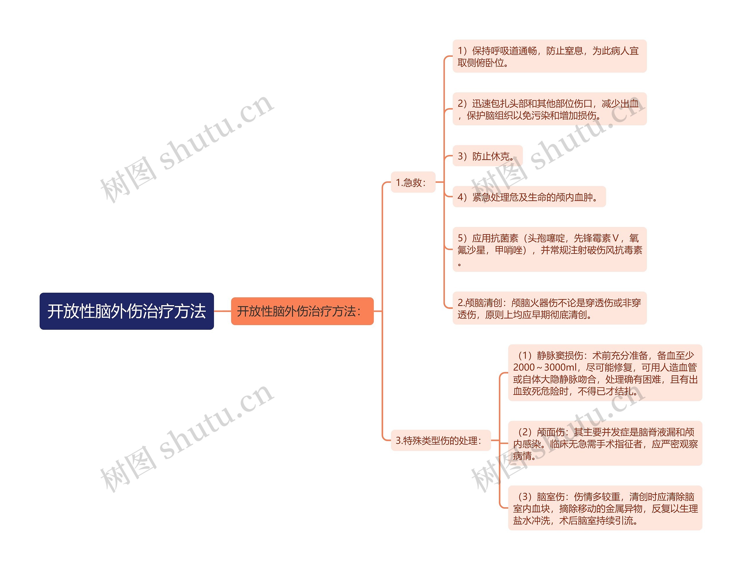 开放性脑外伤治疗方法