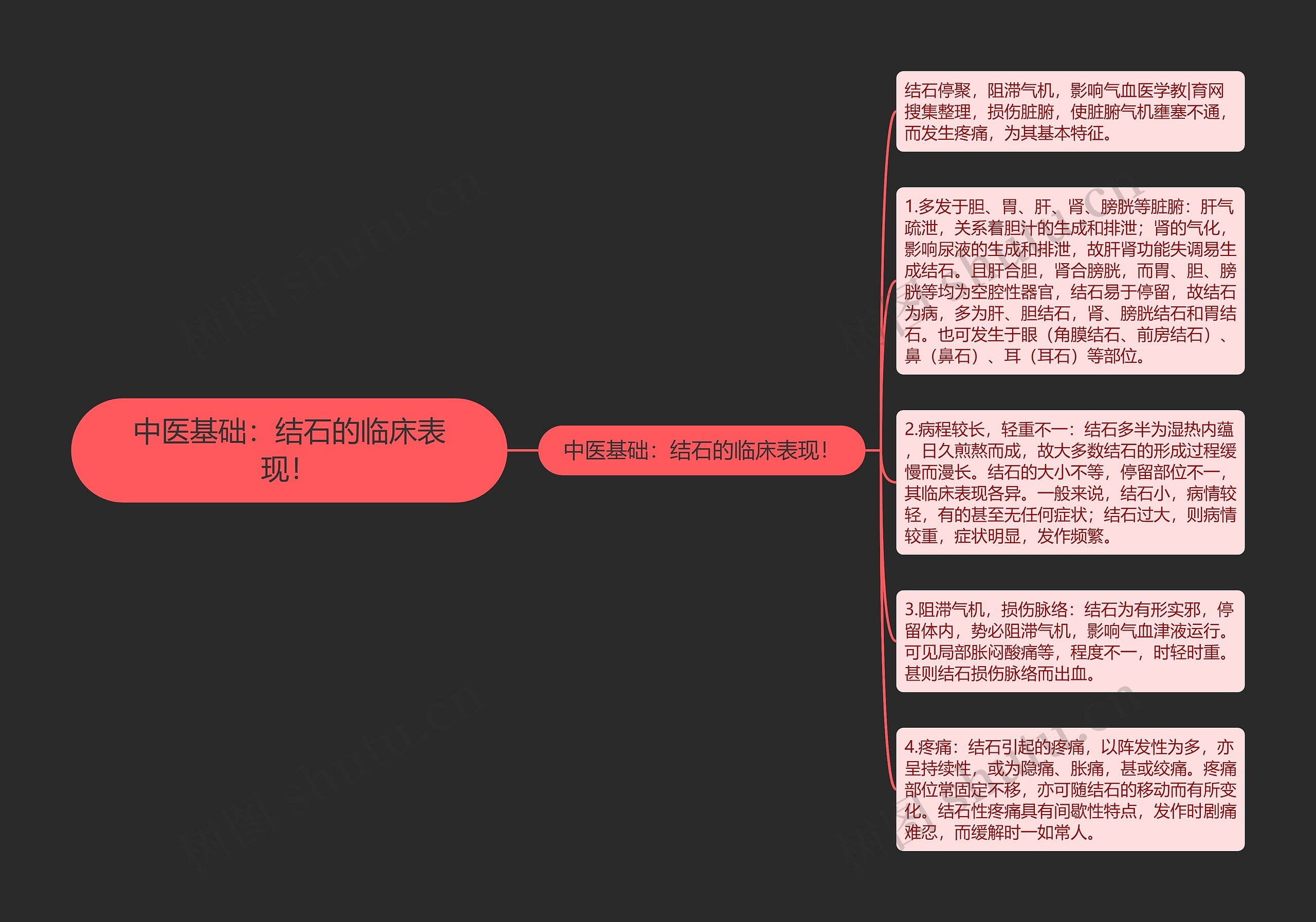 中医基础：结石的临床表现！