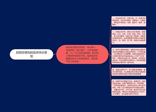 腔隙性梗死的临床体征表现