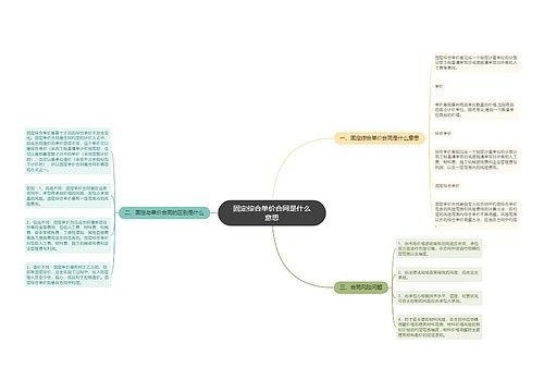 固定综合单价合同是什么意思