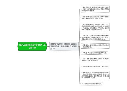 痛风病有哪些饮食原则-基础护理