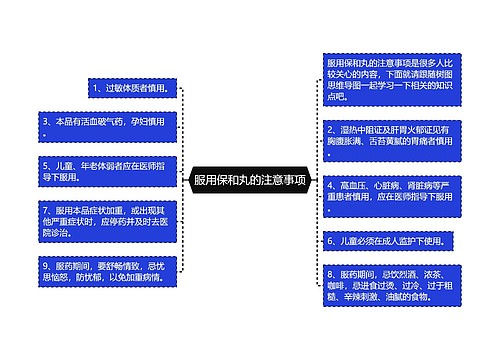 服用保和丸的注意事项