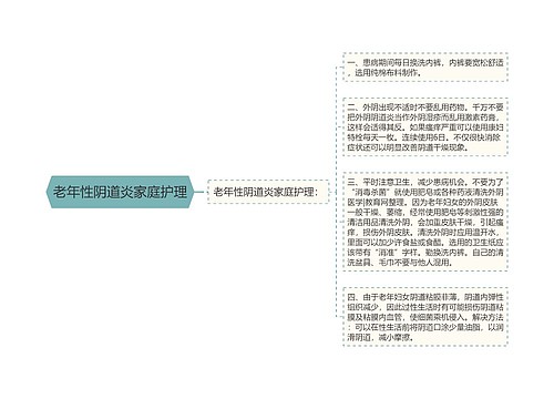 老年性阴道炎家庭护理