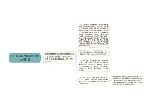 小儿肌阵挛性癫痫临床的发病机制