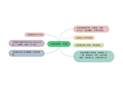 中药词典：朴树