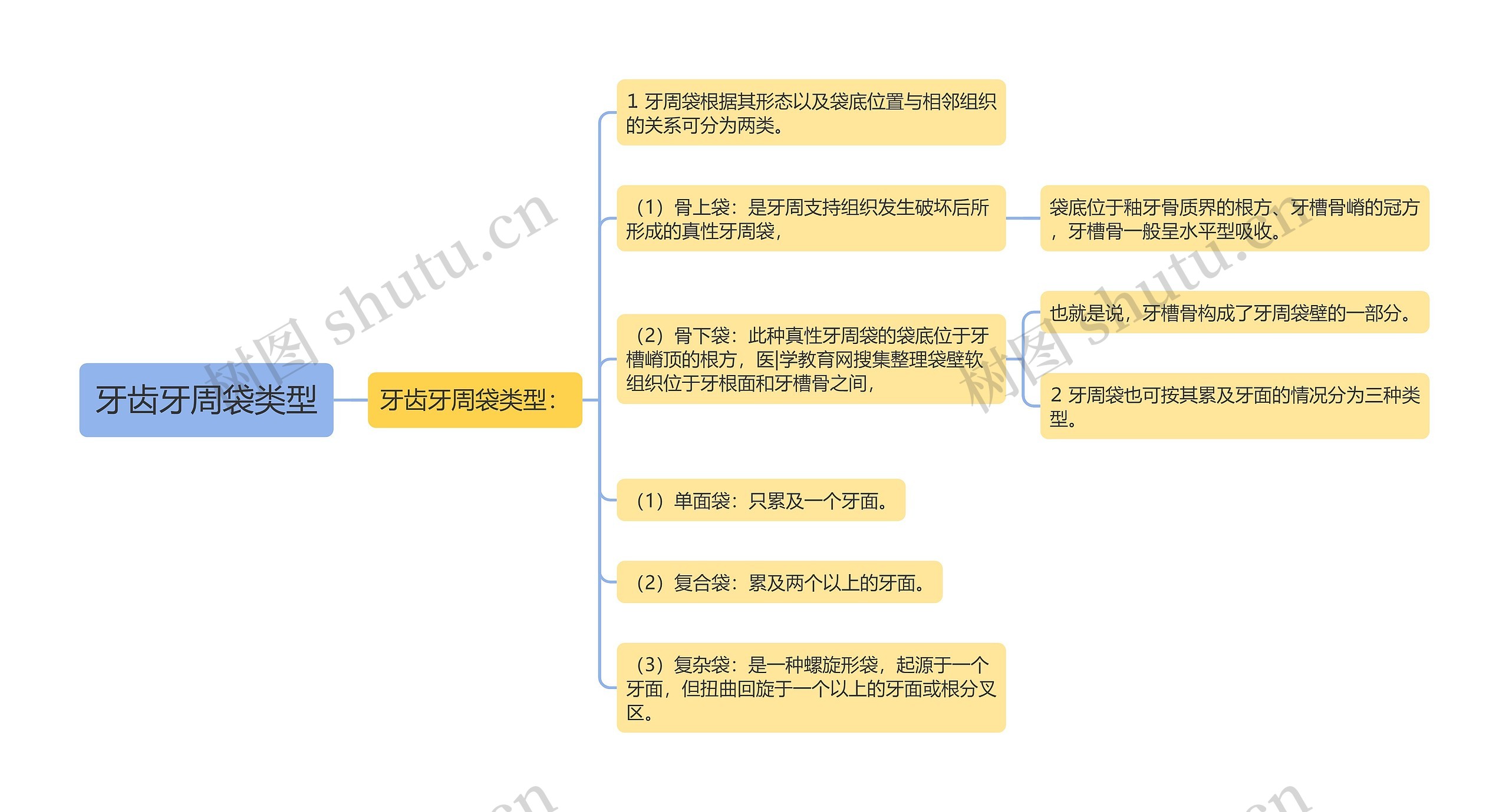 牙齿牙周袋类型