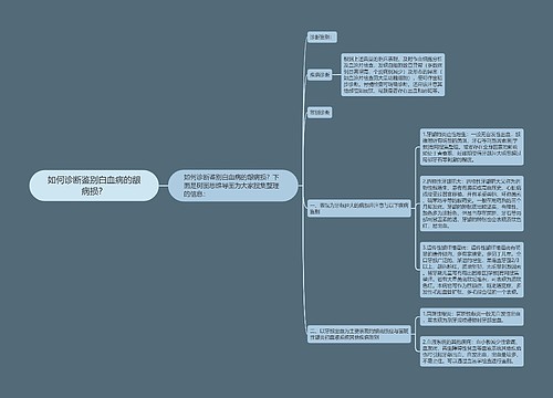 如何诊断鉴别白血病的龈病损？