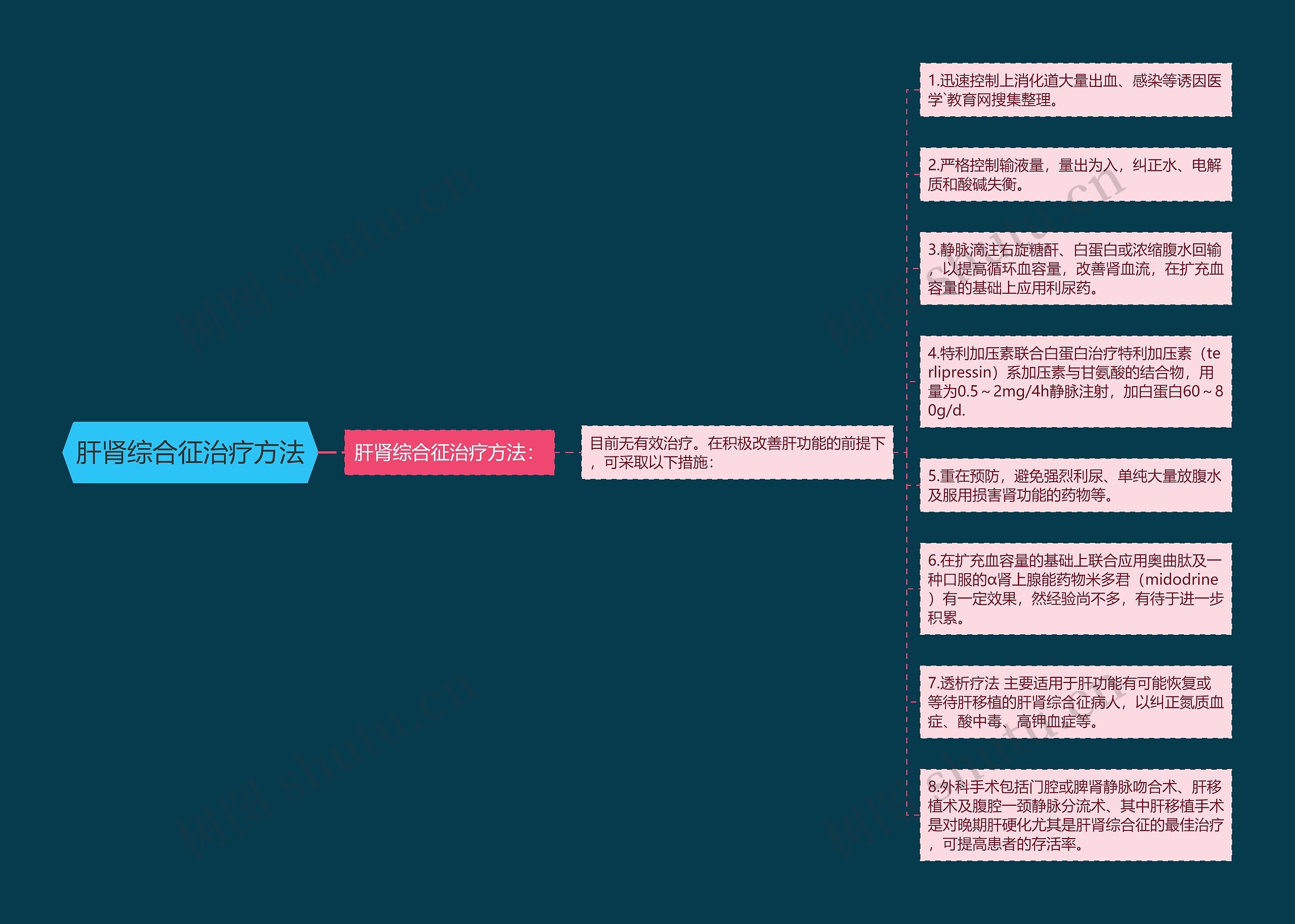 肝肾综合征治疗方法 肝肾综合征治疗方法