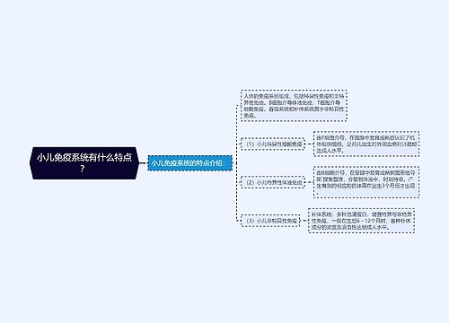 小儿免疫系统有什么特点？