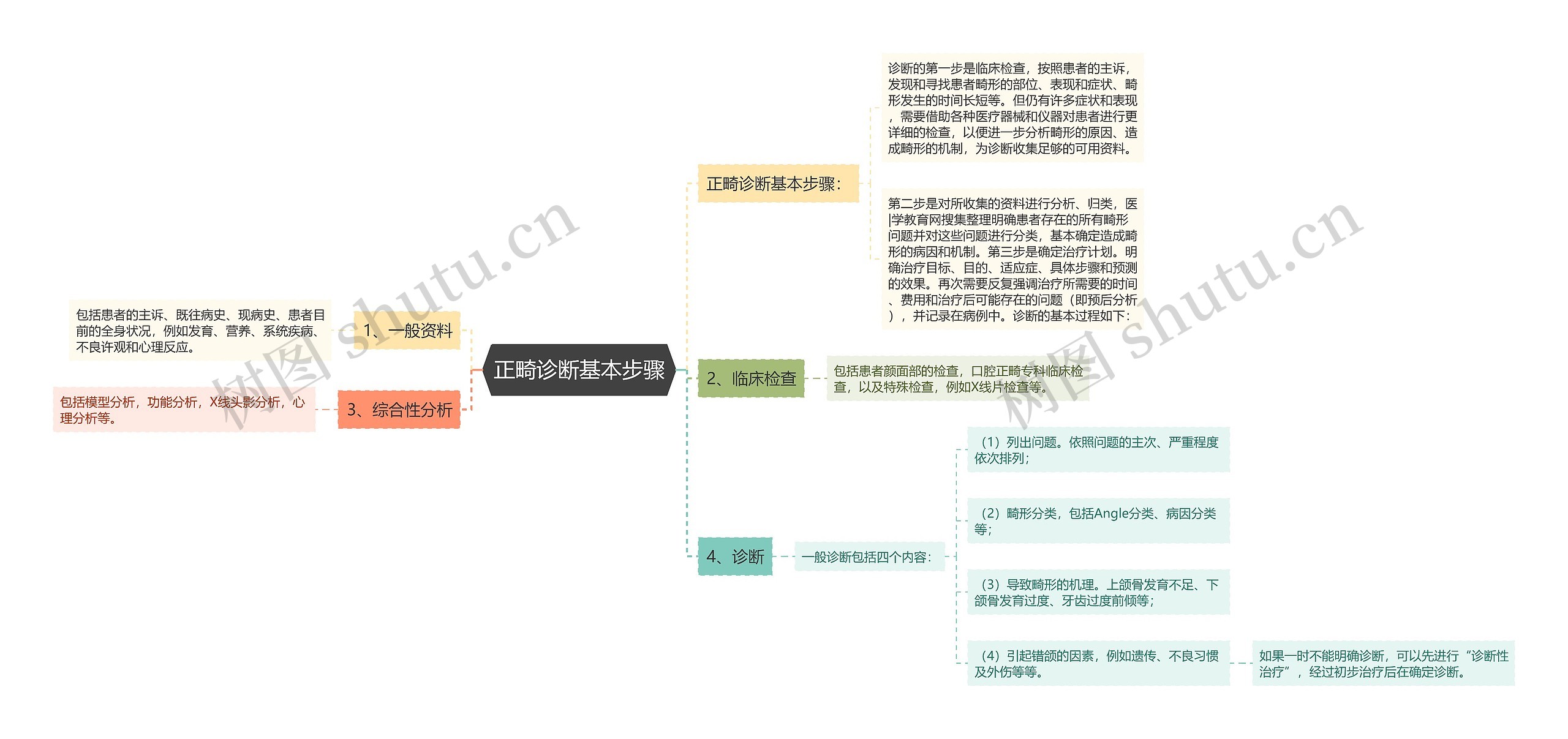 正畸诊断基本步骤