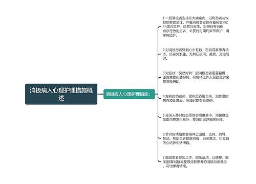 消极病人心理护理措施概述