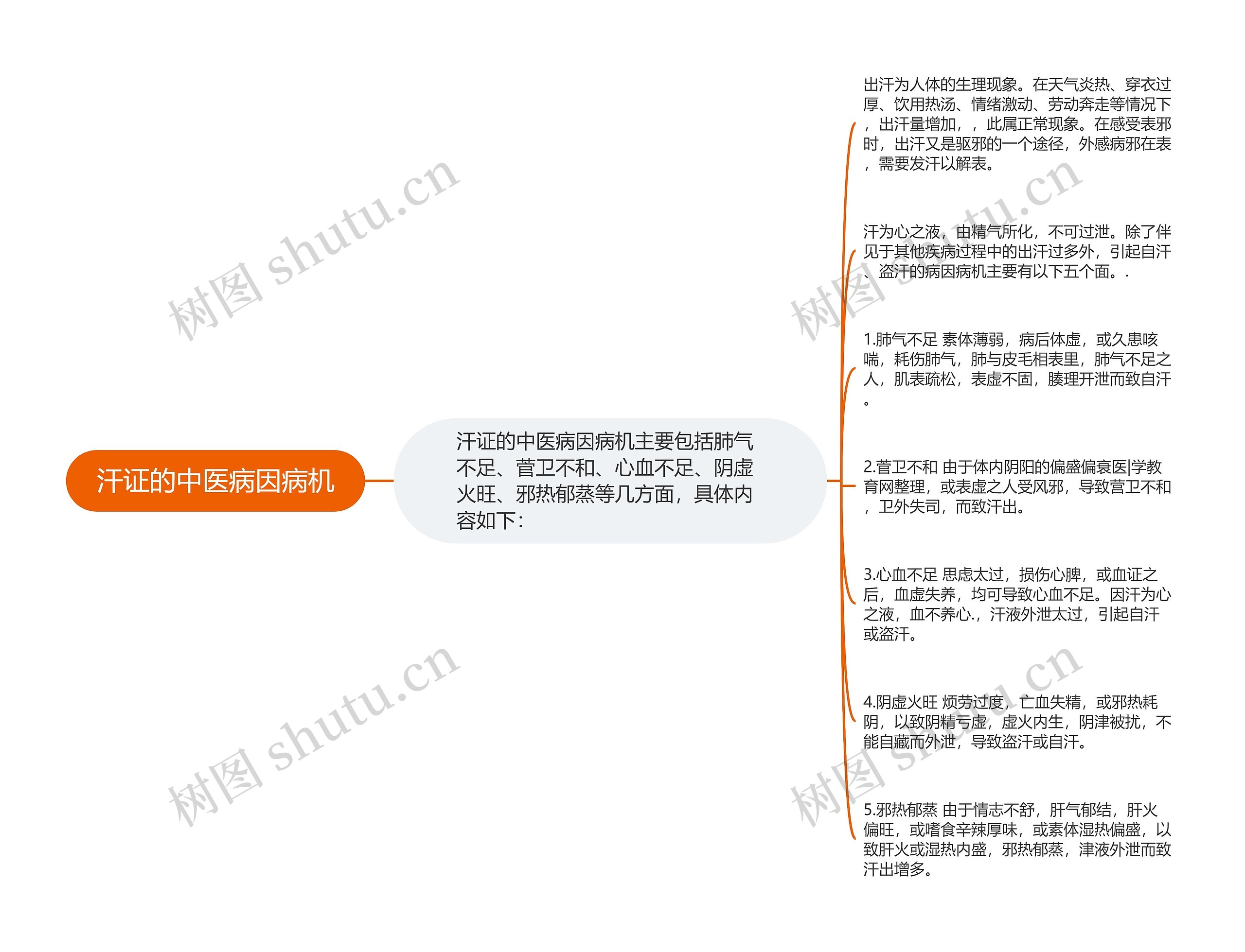 汗证的中医病因病机