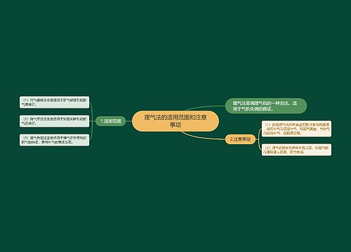 理气法的适用范围和注意事项